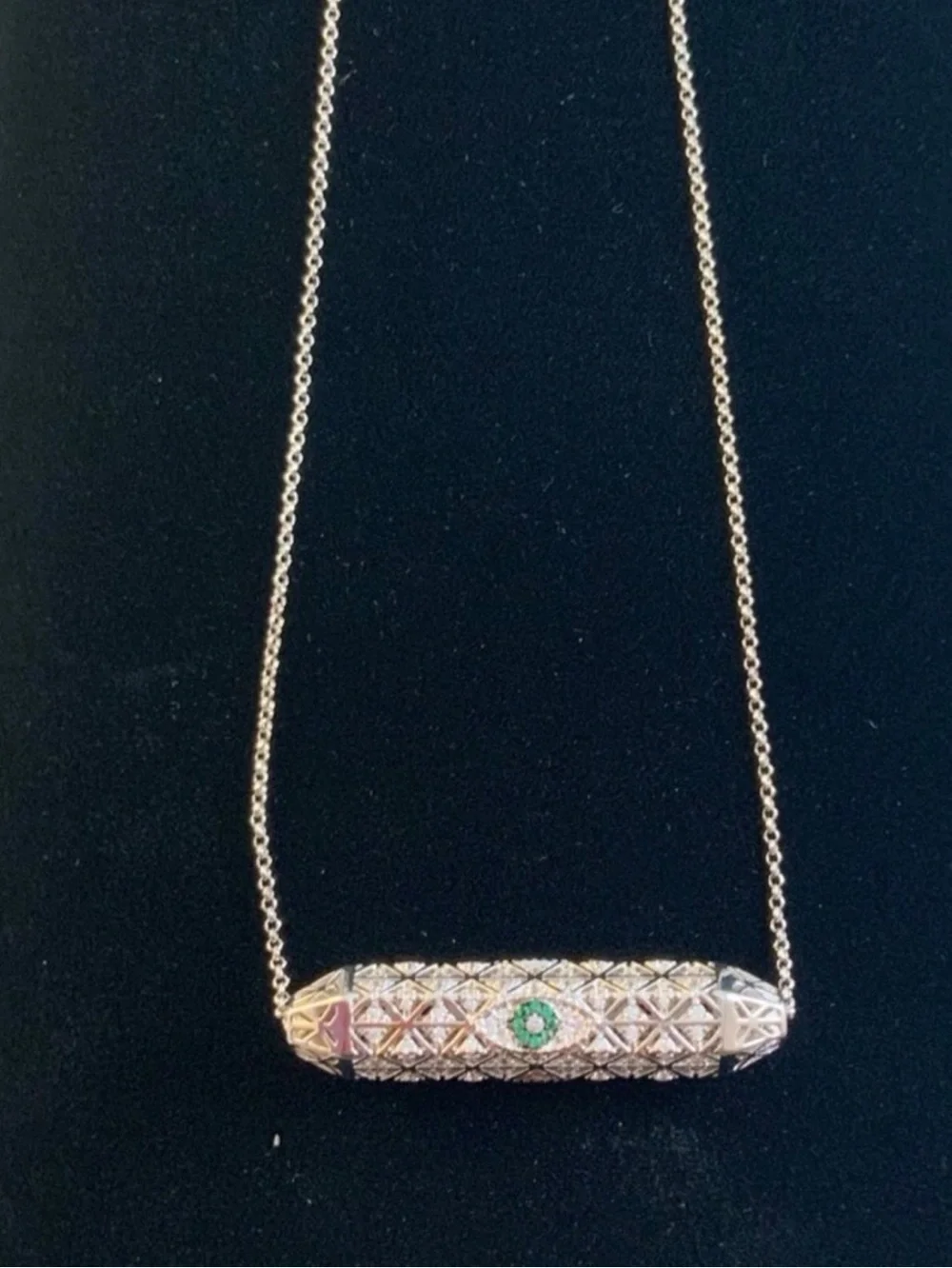 RARE APM Evil Eye Spinner Necklace